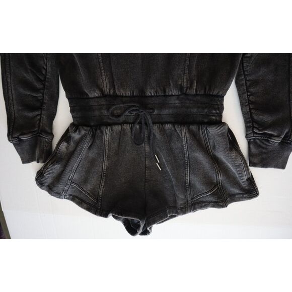 Free People Movement OB2023564 Women's Sz XS Black Intercept Romper - Picture 9 of 16